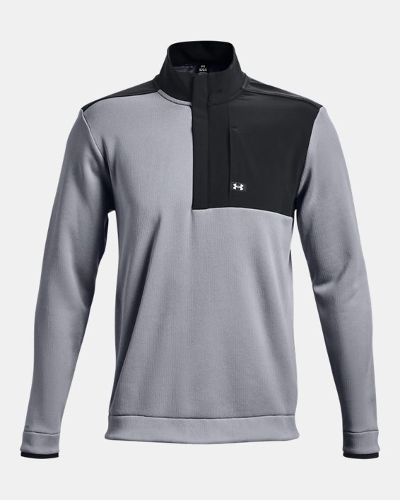 Maillot UA Storm SweaterFleece ½ Zip pour hommes, Gray, pdpMainDesktop image number 5